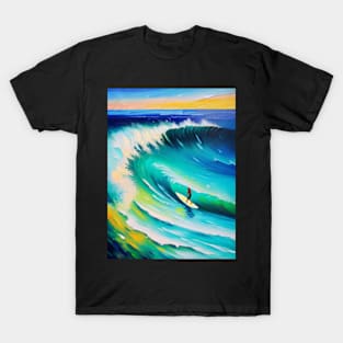 Surfer riding a Wave T-Shirt